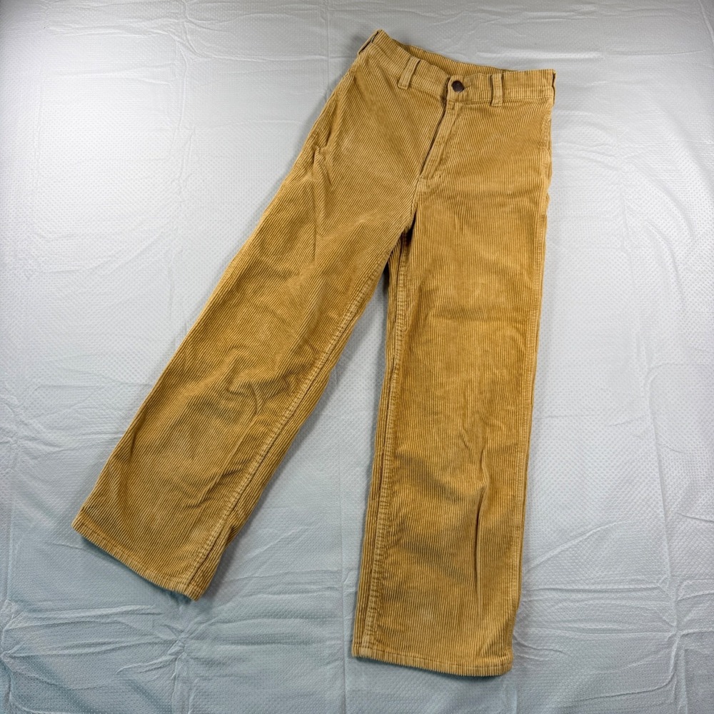 Billabong x Wrangler Womens High Rise Wide Leg Corduroy Pants Camel Tan Size 26
